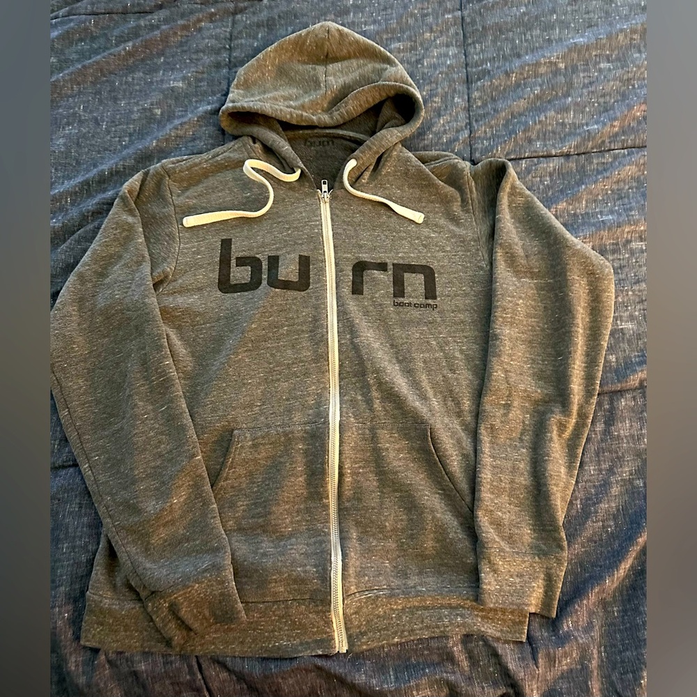 Burn Boot Camp Full Zip Hoodie Size Medium